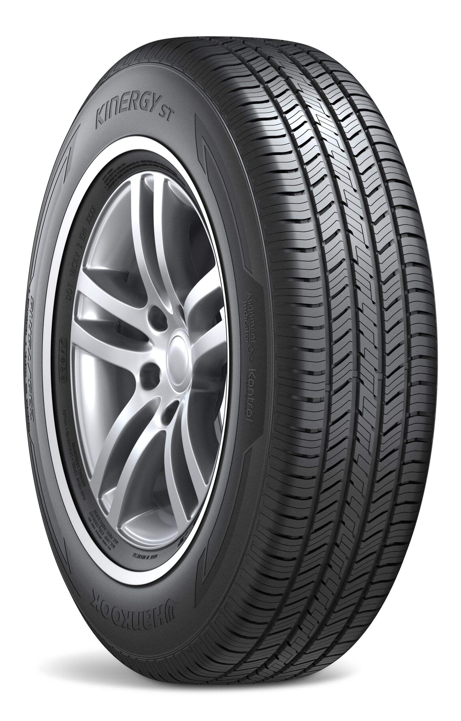 Hankook Kinergy ST All-Season Tire for Passenger & CUV Front_Three_Fourths_Angled_Right