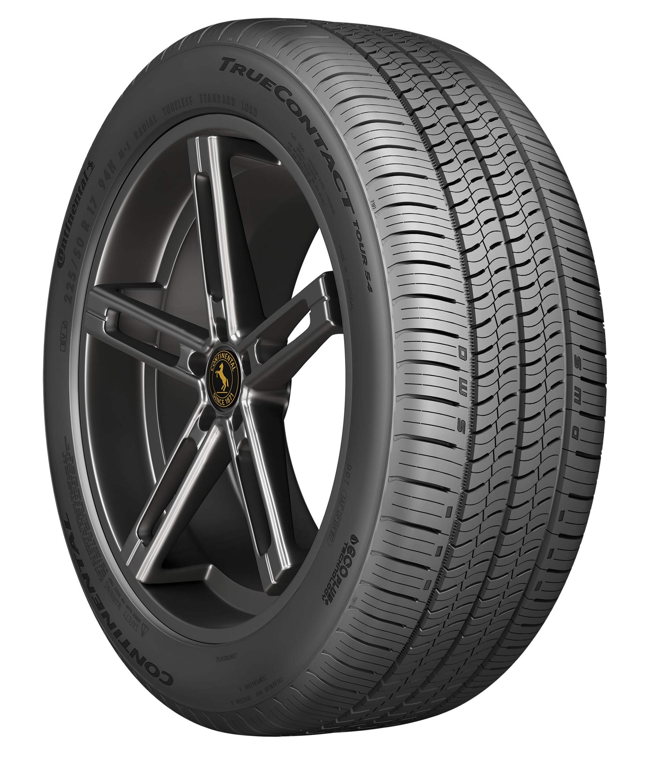 Continental TrueContact Tour 54 All Season Tire For Passenger & CUV Front_Three_Fourths_Angled_Right
