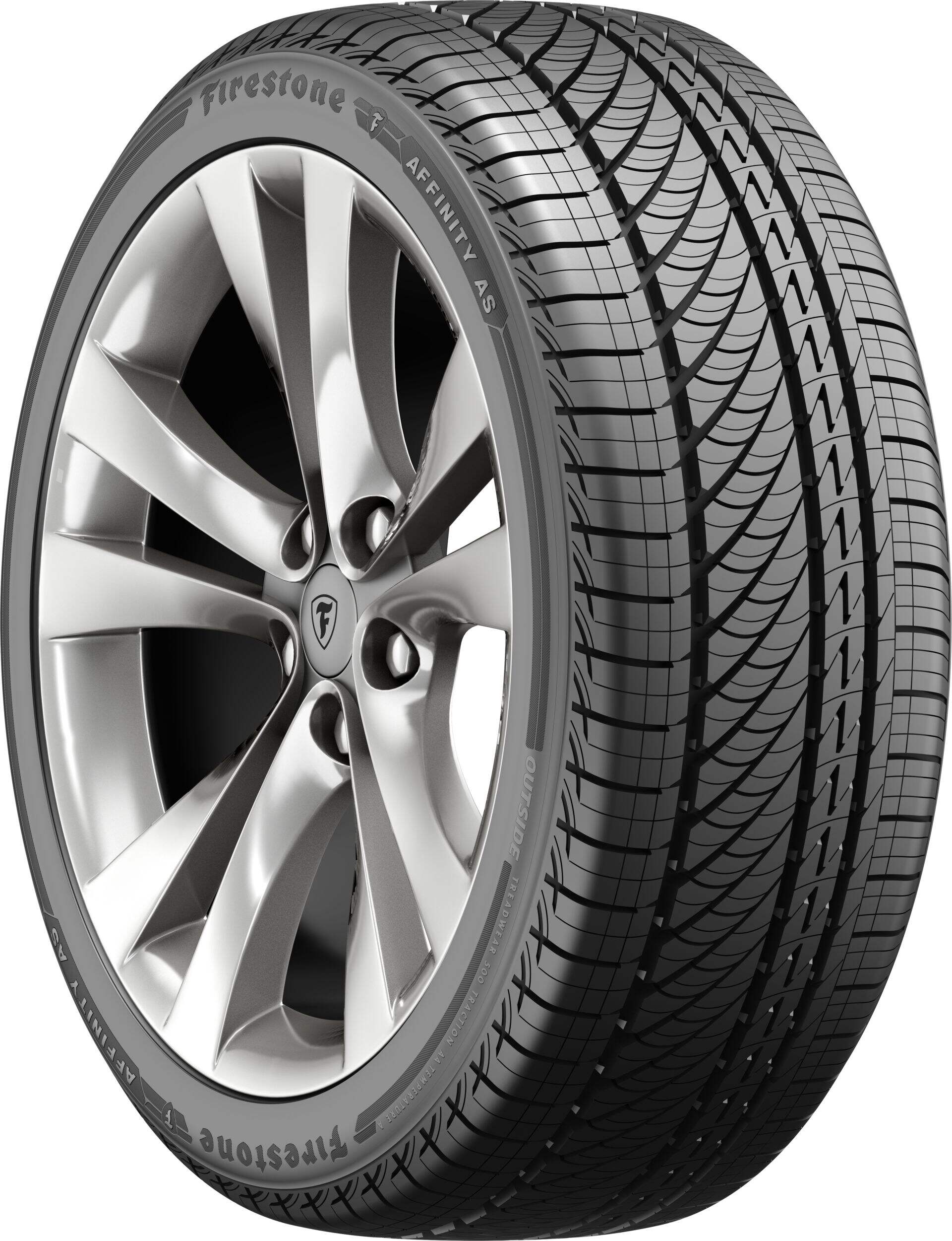 Firestone Affinity AS Tire For Passenger & CUV Front_Angled_Right