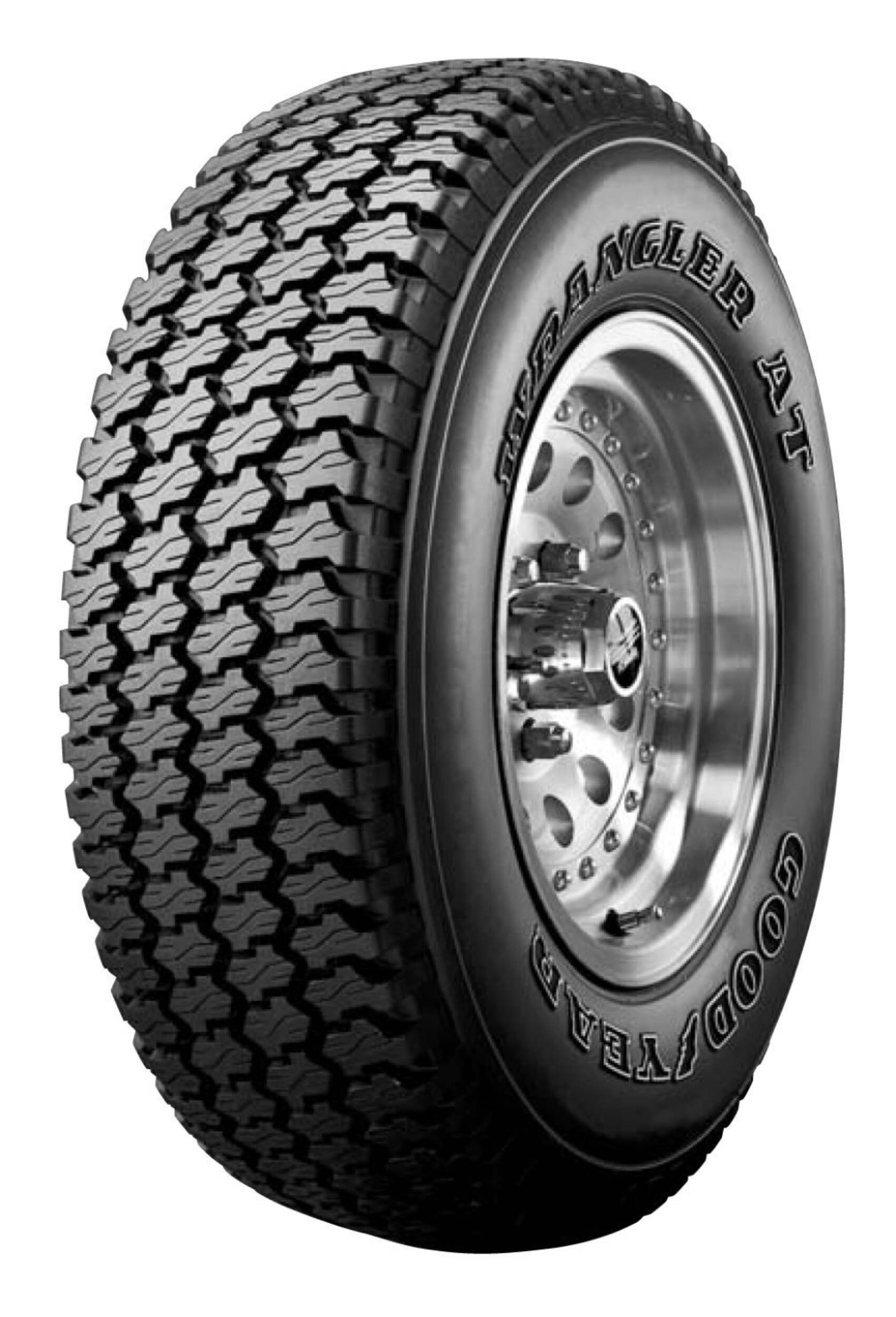 Pneu toute saison Goodyear Wrangler AT/S pour camions et VUS Front_Three_Fourths_Angled_Left