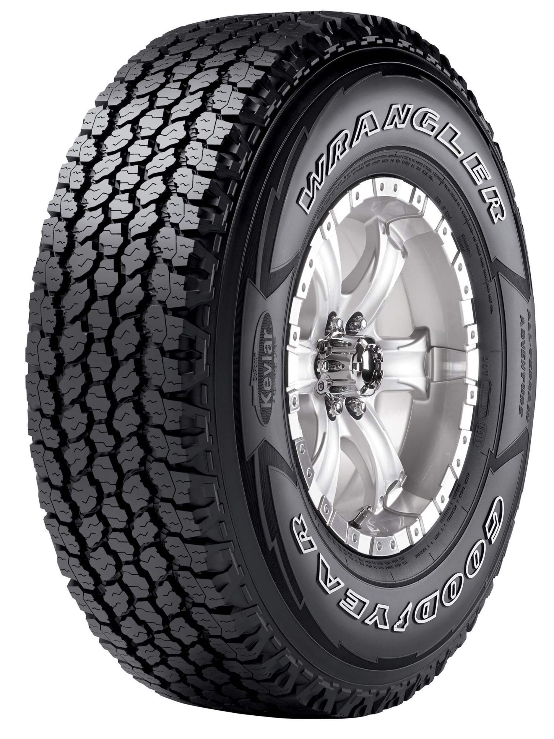 Goodyear Wrangler AT Adventure Kevlar All Terrain Tire For Truck & SUV Front_Angled_Left