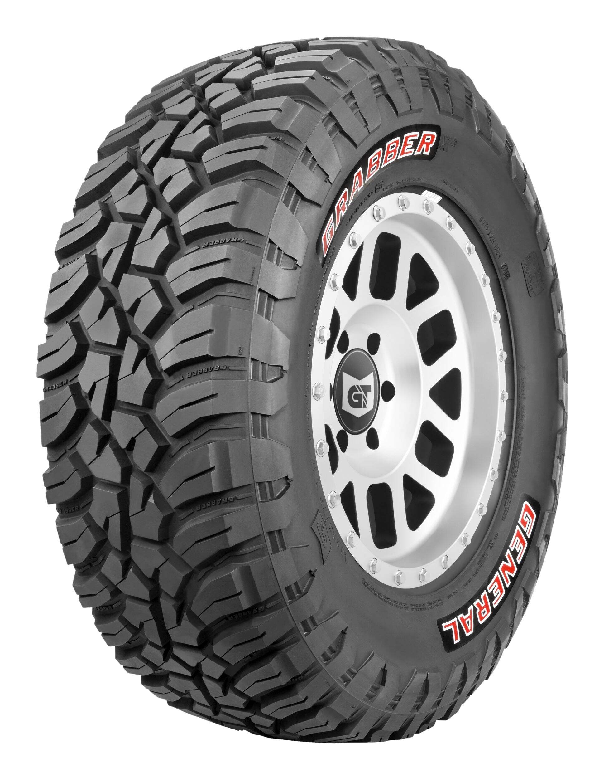General Tire Grabber X3 Off Road Tire - Flotation, Open Pattern Front_Three_Fourths_Angled_Left