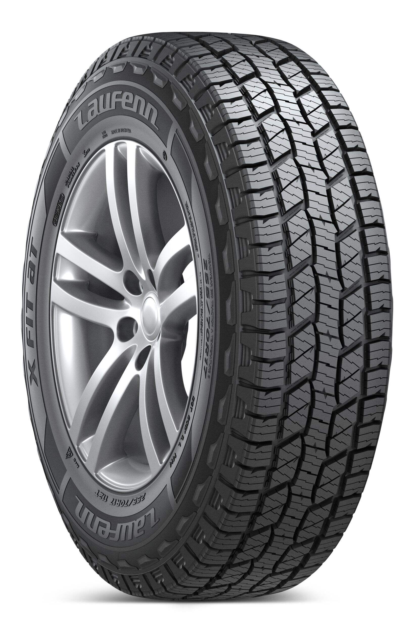 Laufenn X FIT AT All Terrain Tire for Truck & SUV Front_Three_Fourths_Angled_Right