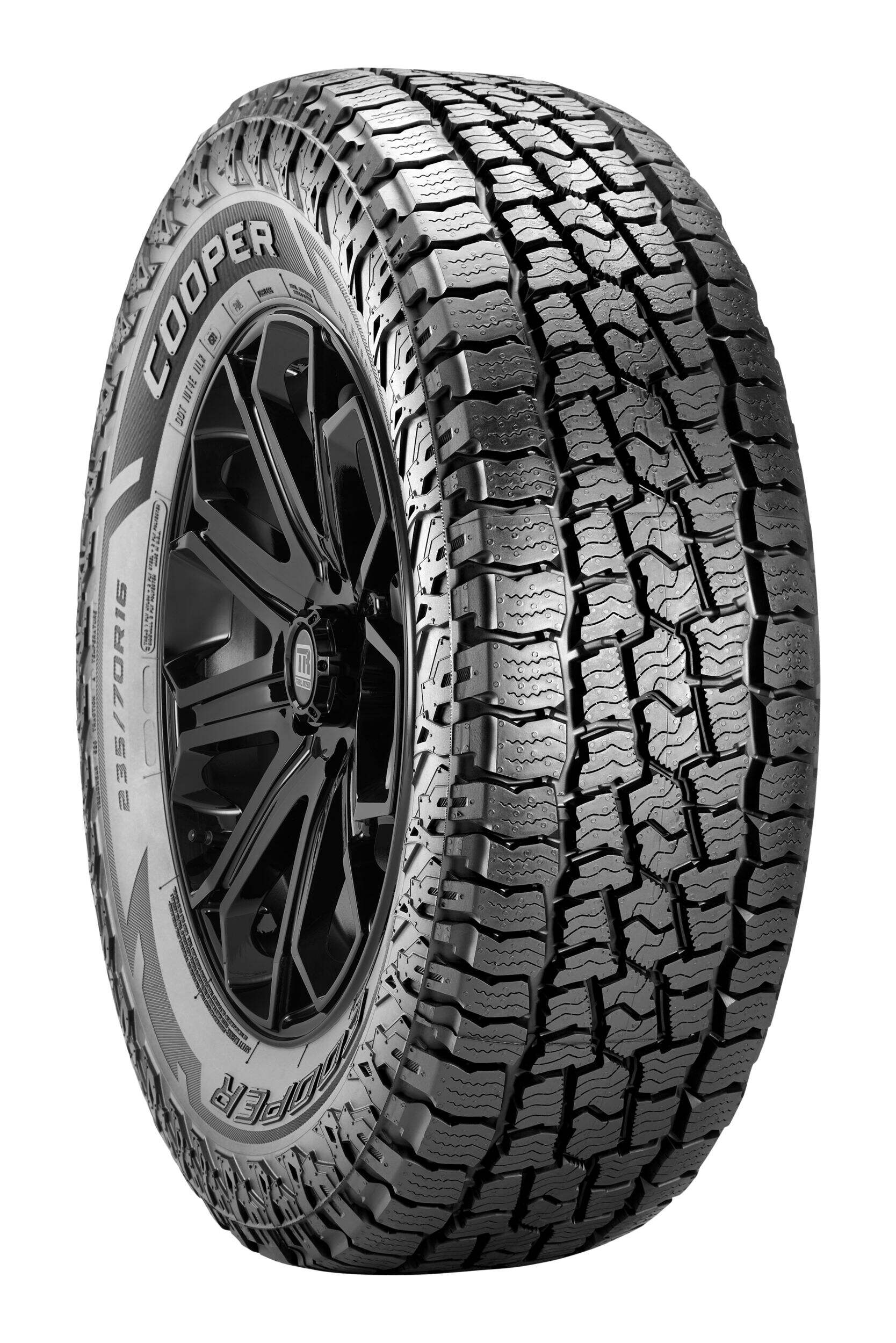 Cooper Discoverer Road+Trail AT Tire for Light Truck & SUV Front_Three_Fourths_Angled_Right