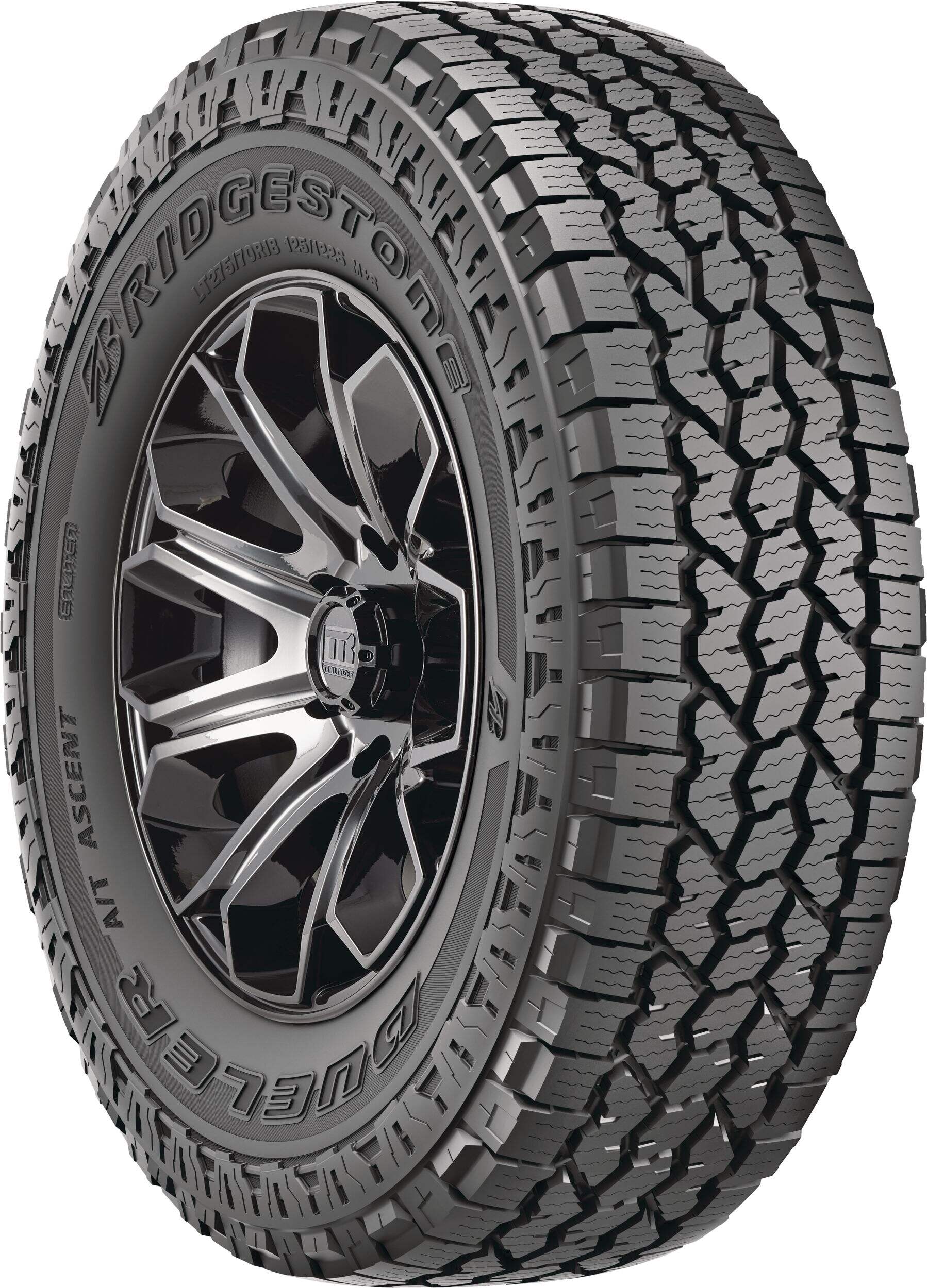 Bridgestone Dueler A/T Ascent All-Terrain Tire For Truck & SUV Front_Three_Fourths_Angled_Right