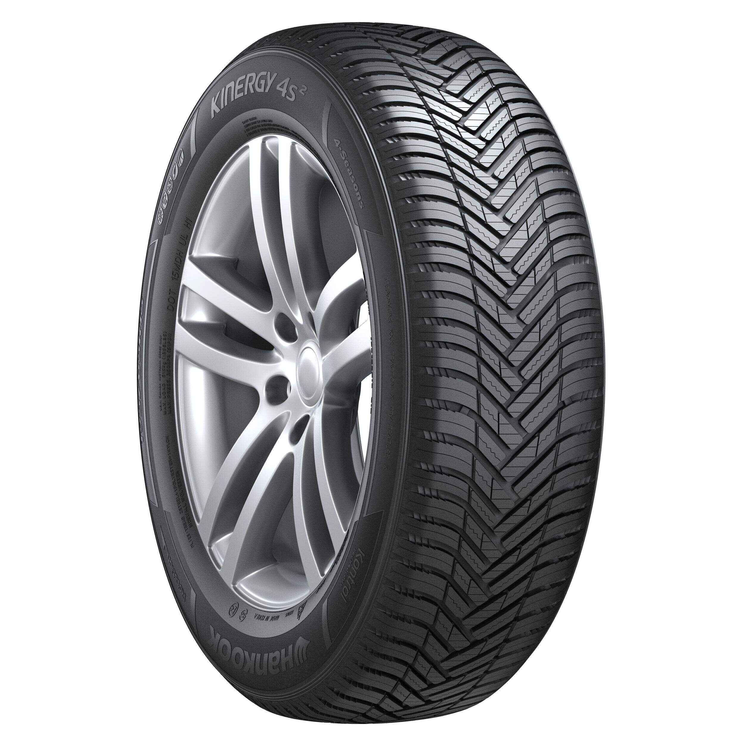 Hankook Kinergy 4S2 All Weather Tire for Passenger & CUV Front_Three_Fourths_Angled_Right