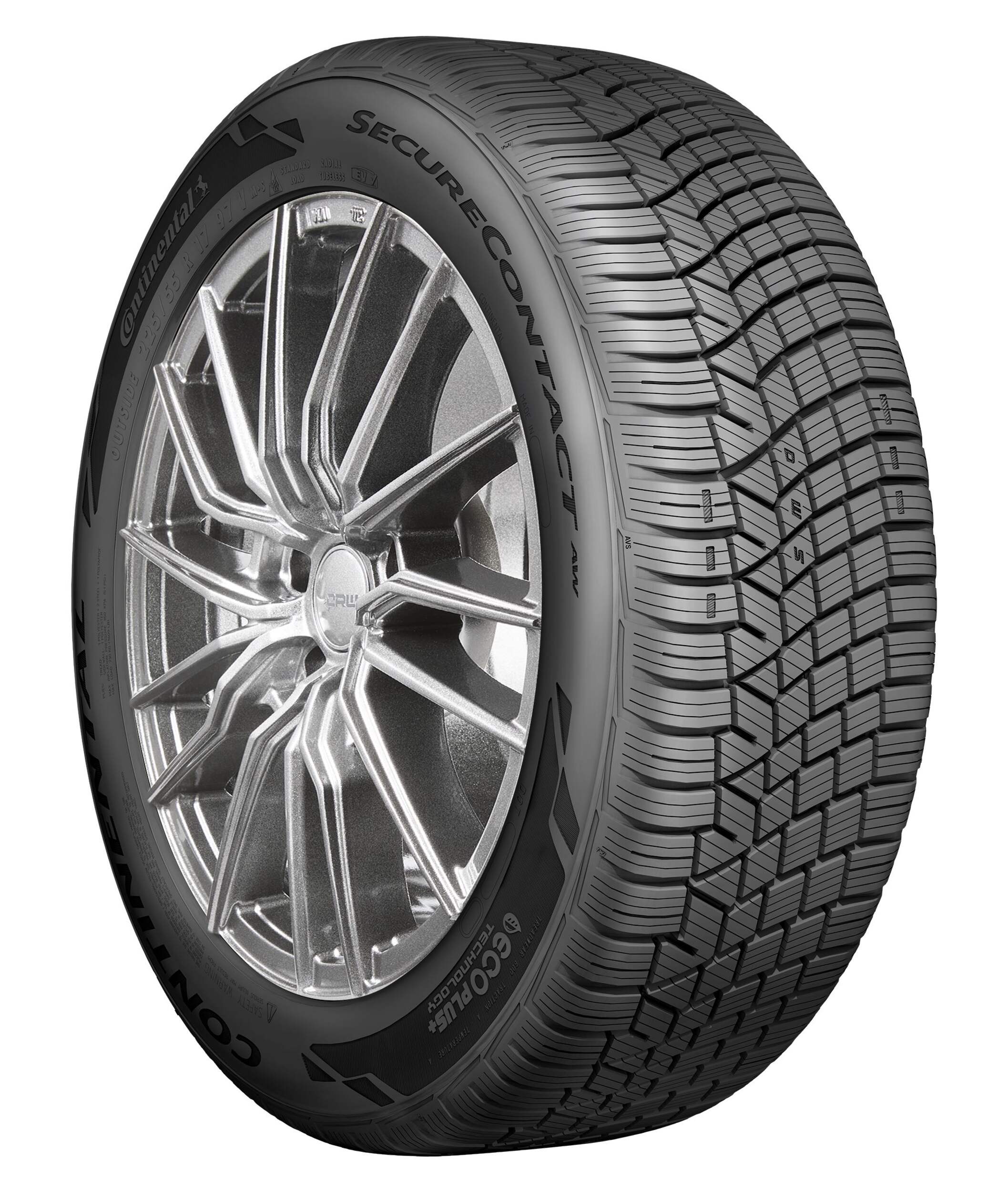 Continental SecureContact AW All Weather Touring Tire For Passenger & CUV Front_Three_Fourths_Angled_Right