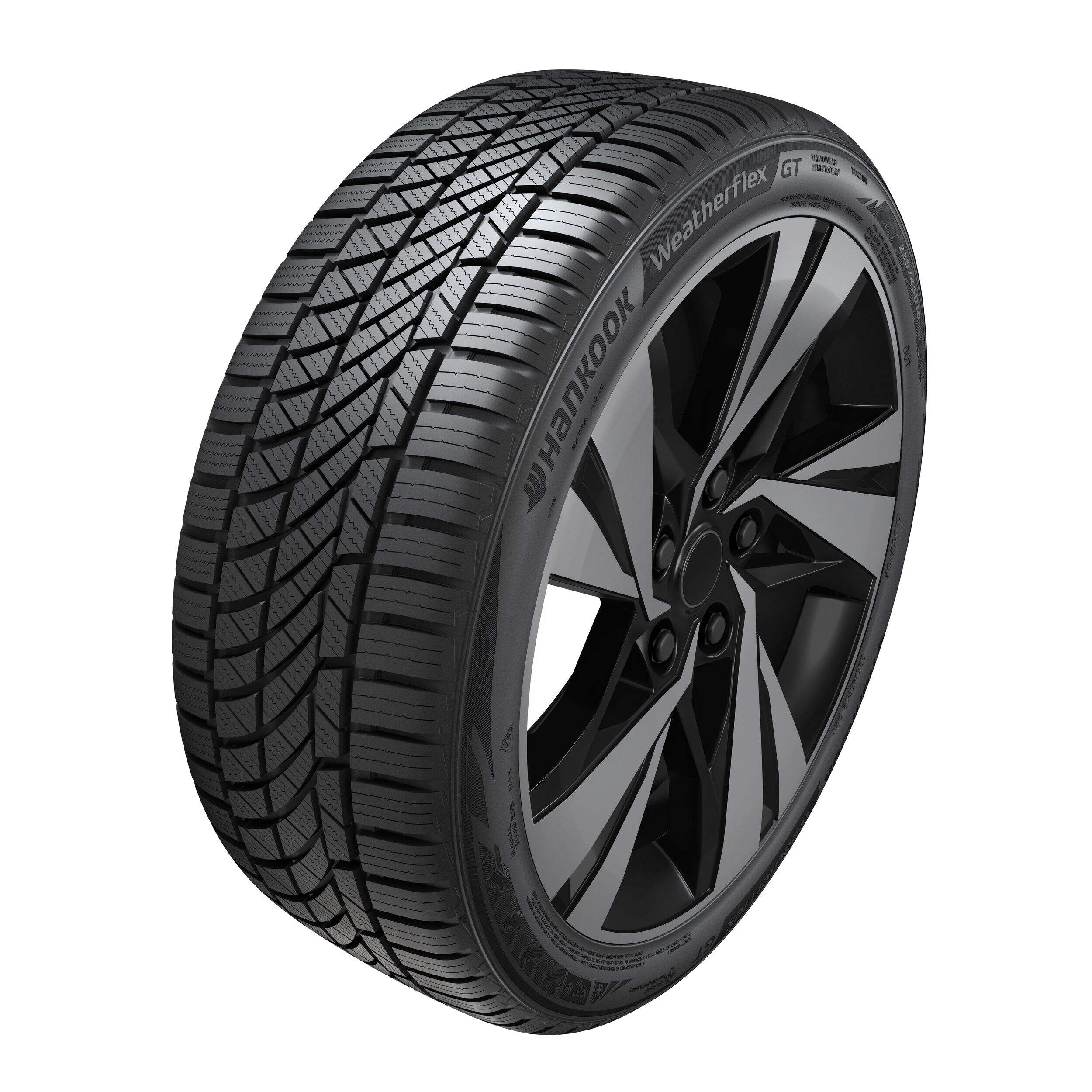 Hankook WeatherFlex GT Tire For Passenger & CUV Front_Three_Fourths_Angled_Right