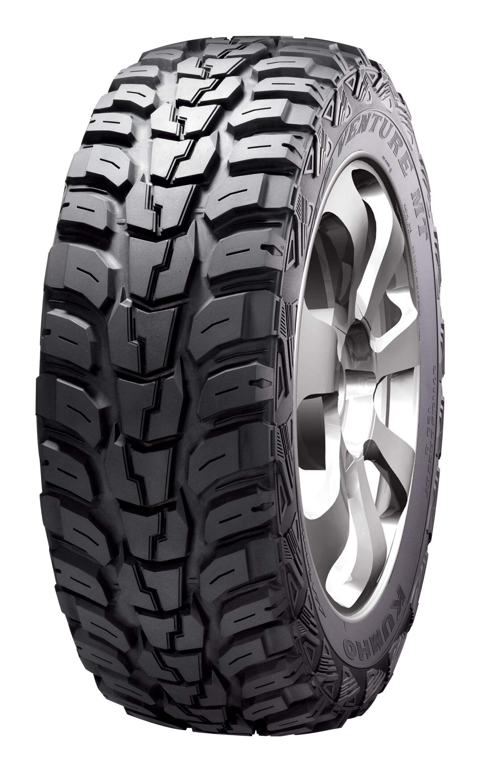 Kumho Road Venture M/T KL71 Off-Road Mud Tire For Truck & SUV - Flotation Front_Three_Fourths_Angled_Left