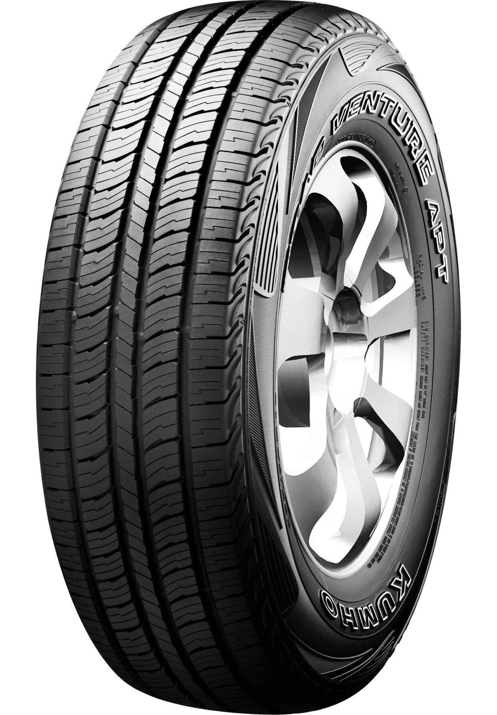 Pneu quatre-saisons Kumho Road Venture APT&nbsp;KL51 pour camions et VUS Front_Three_Fourths_Angled_Left