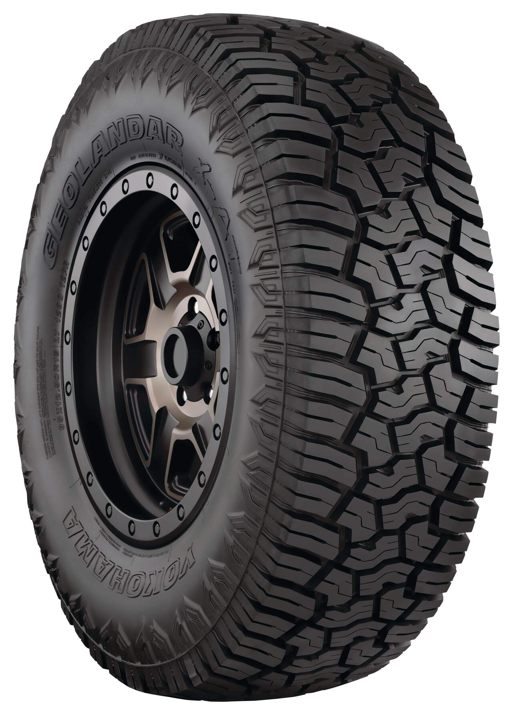 Yokohama Geolandar X-AT All Terrain Tire For Truck & SUV Front_Three_Fourths_Angled_Right