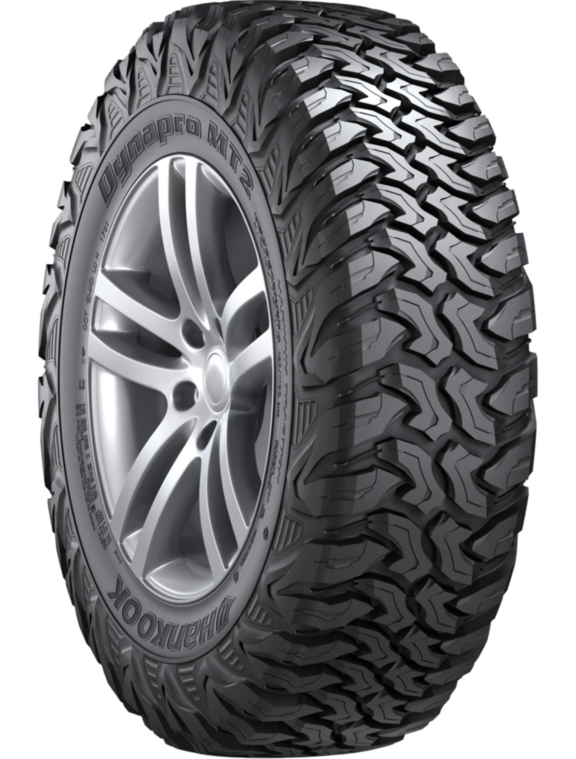 Pneu Hankook Dynapro MT2 Off-Road Mud pour camion et VUS Front_Three_Fourths_Angled_Right