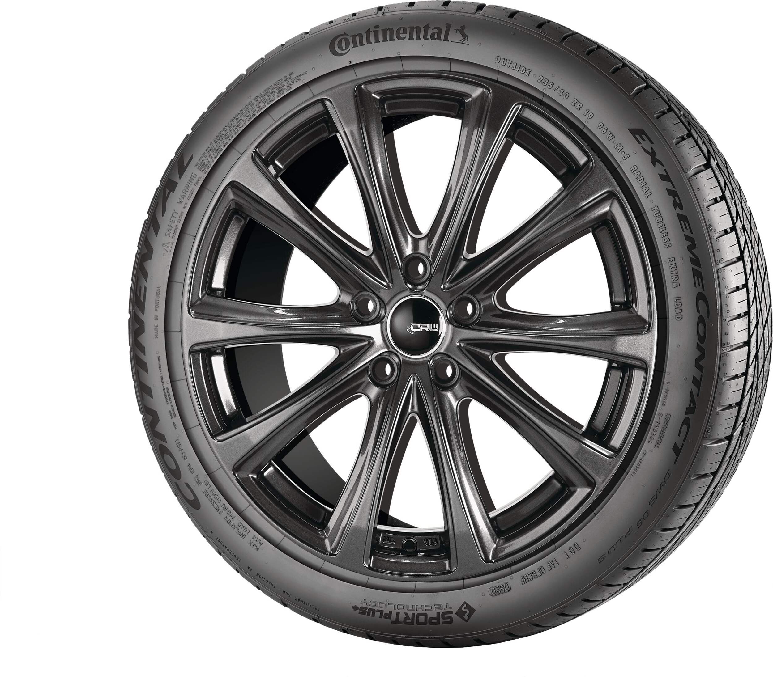 Continental ExtremeContact DWS06 Plus Performance Tire For Passenger & CUV Front_Angled_Right