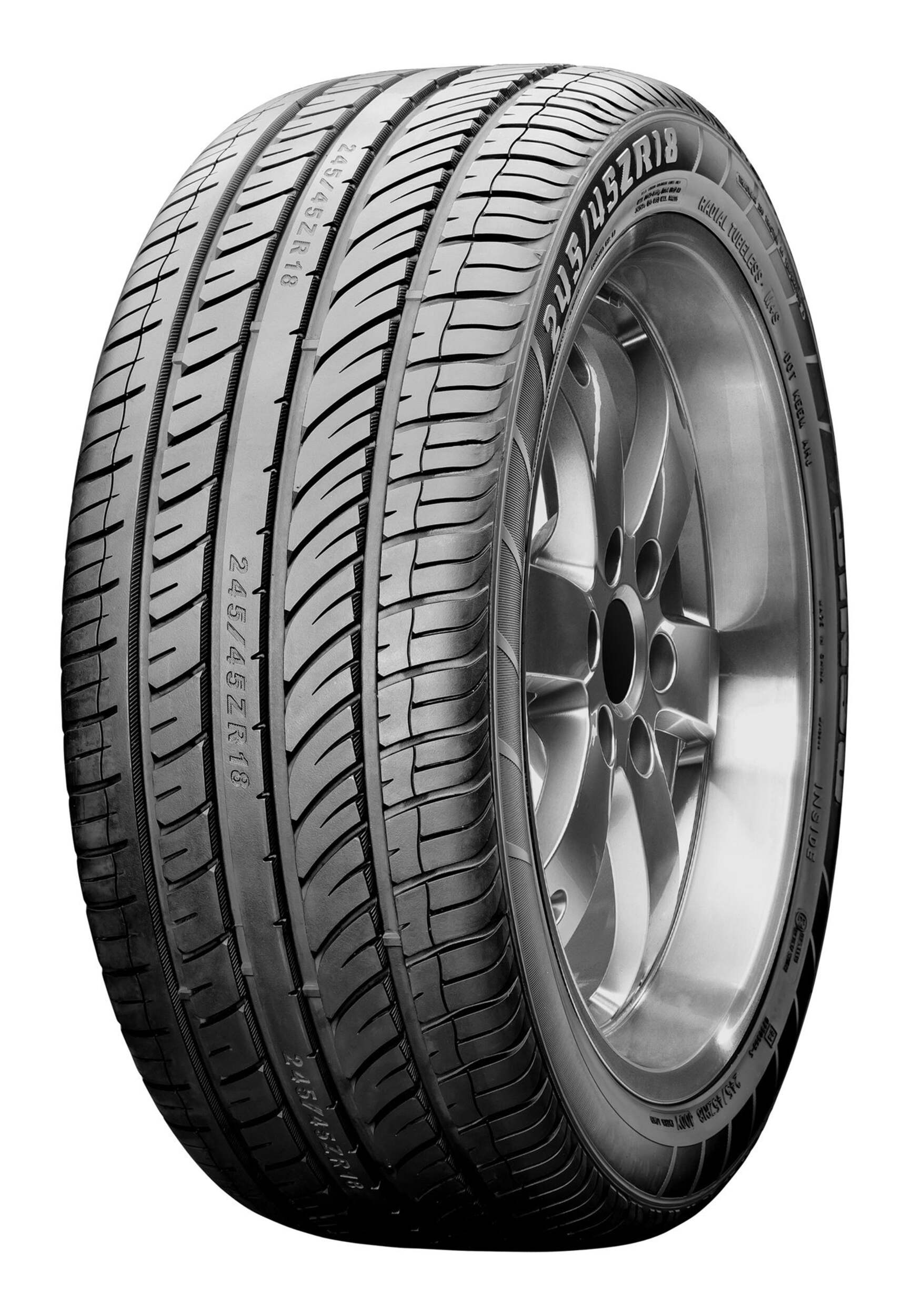 Dynamo UHP801 Performance Tire For Passenger & CUV Front_Three_Fourths_Angled_Left