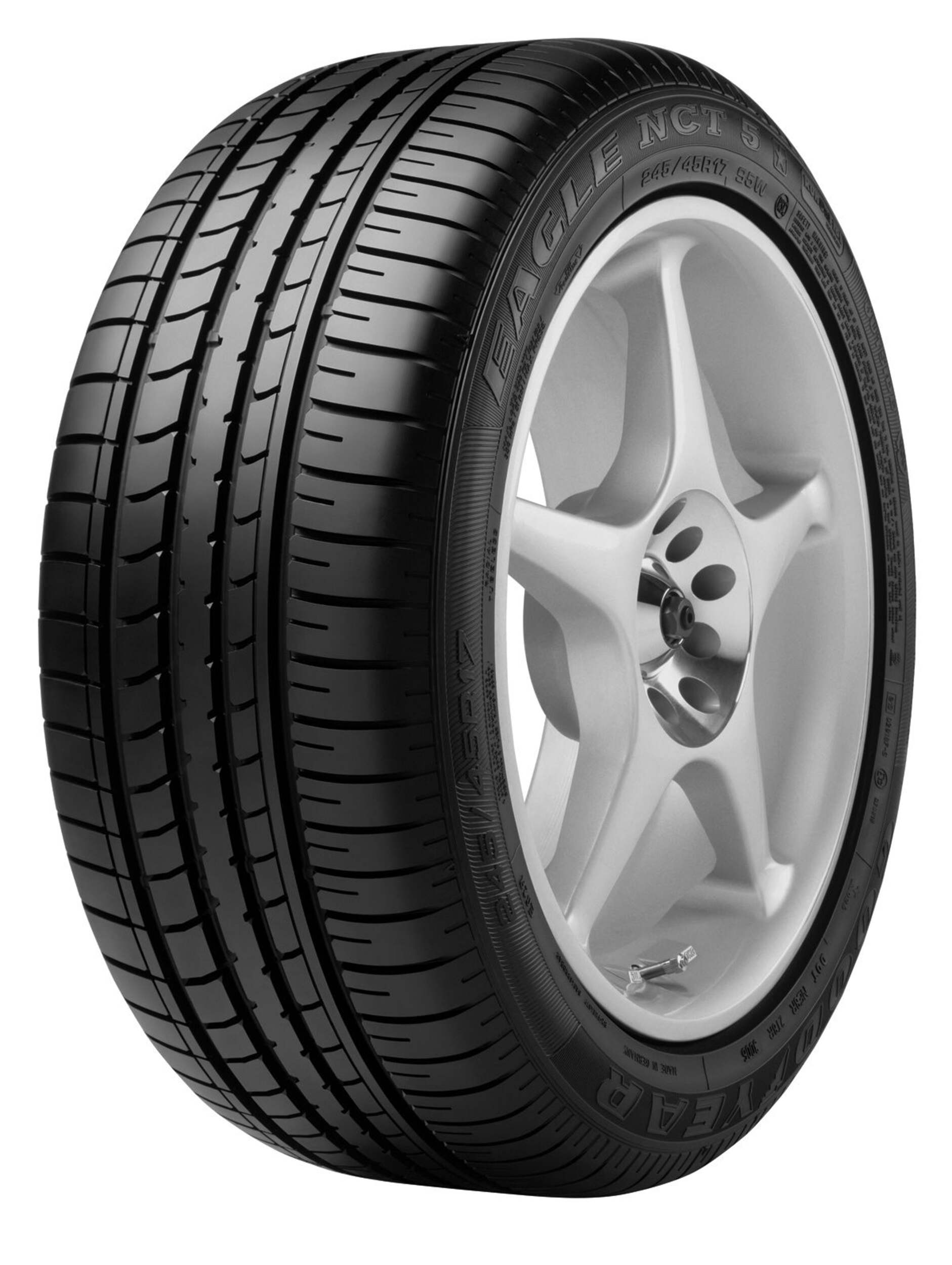 Goodyear Eagle NCT5 Performance Tire For Passenger & CUV Front_Three_Fourths_Angled_Left