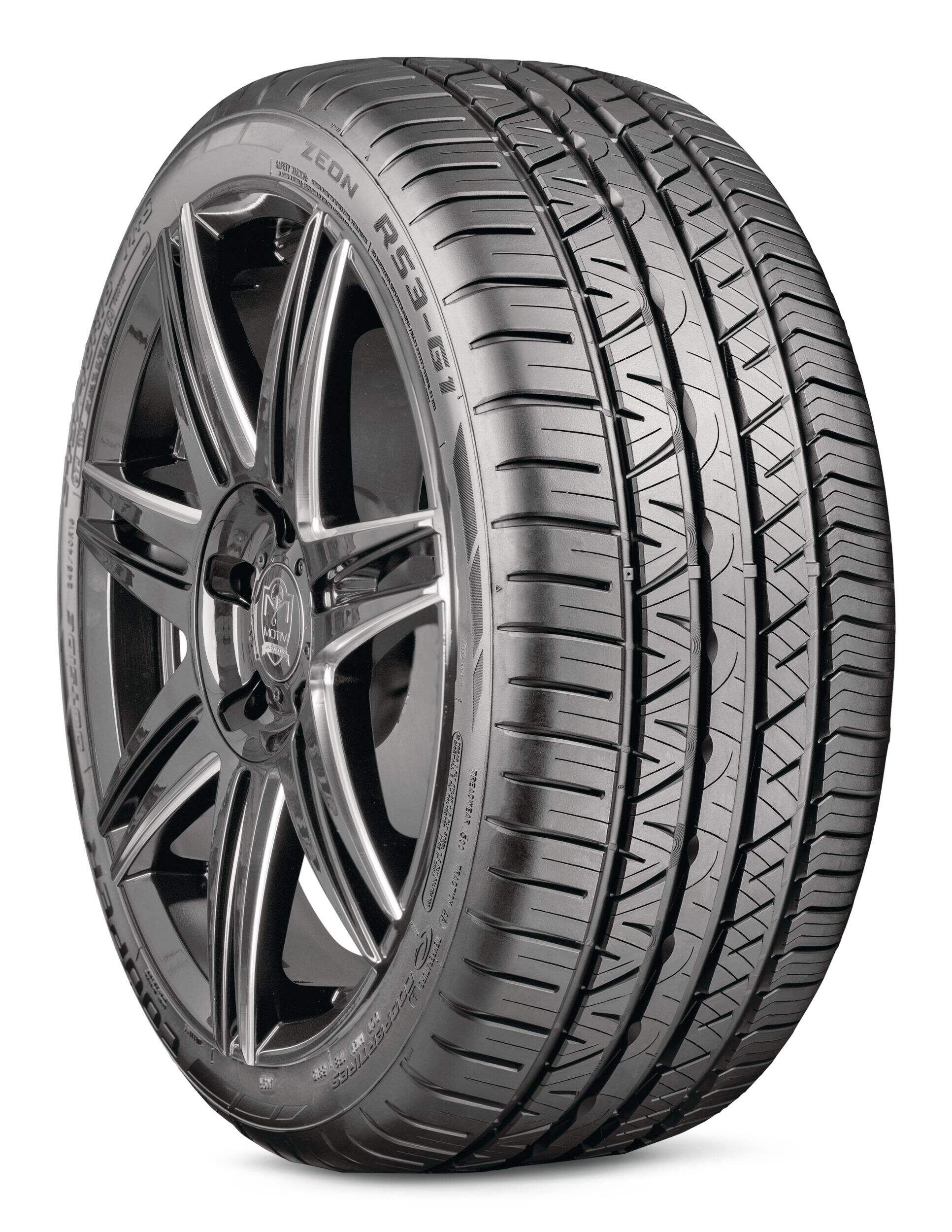 Cooper Tires Zeon RS3-A Performance Tire For Passenger & CUV Front_Three_Fourths_Angled_Right