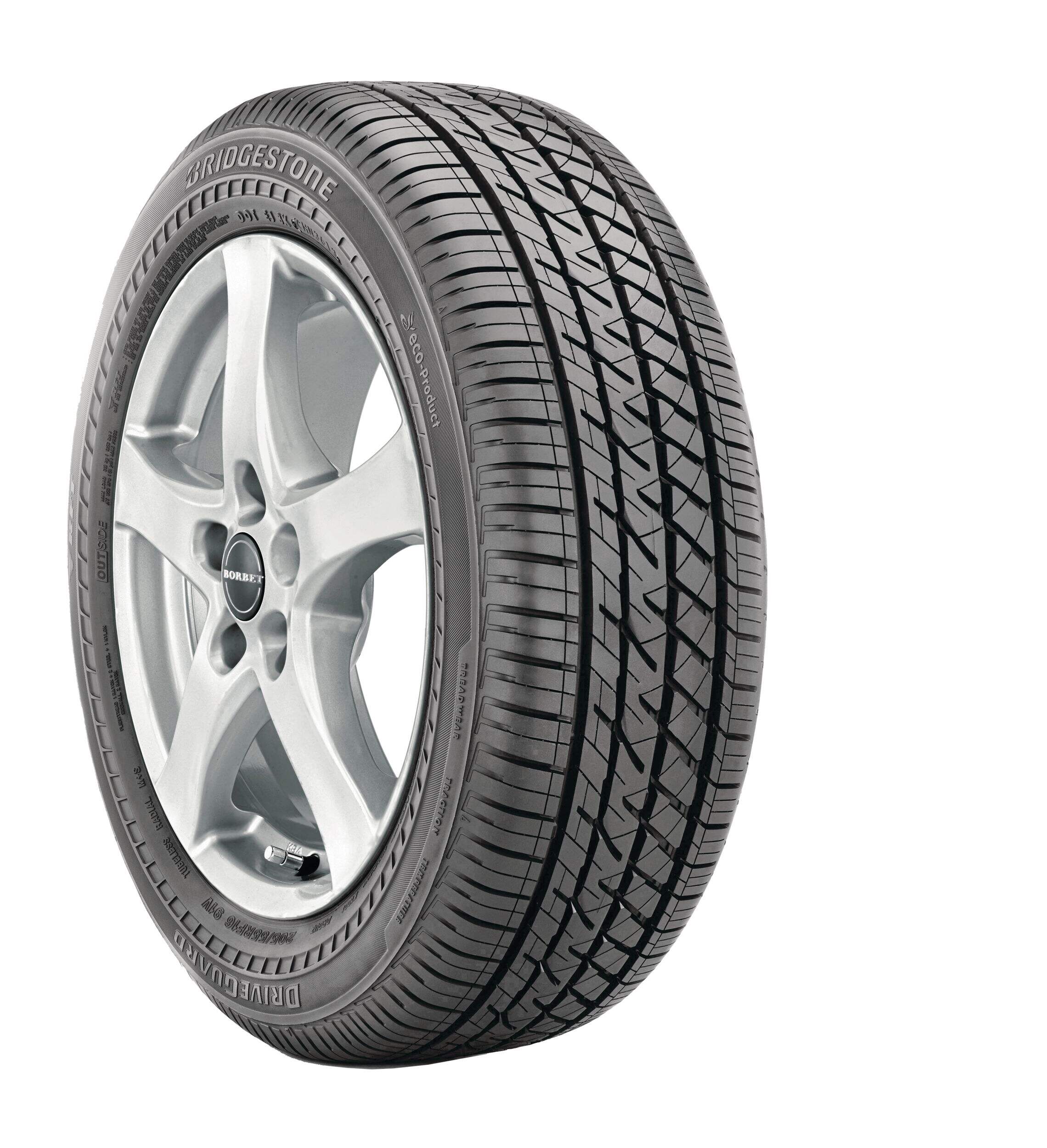 Bridgestone Driveguard All Season Tire For Passenger & CUV Front_Three_Fourths_Angled_Right