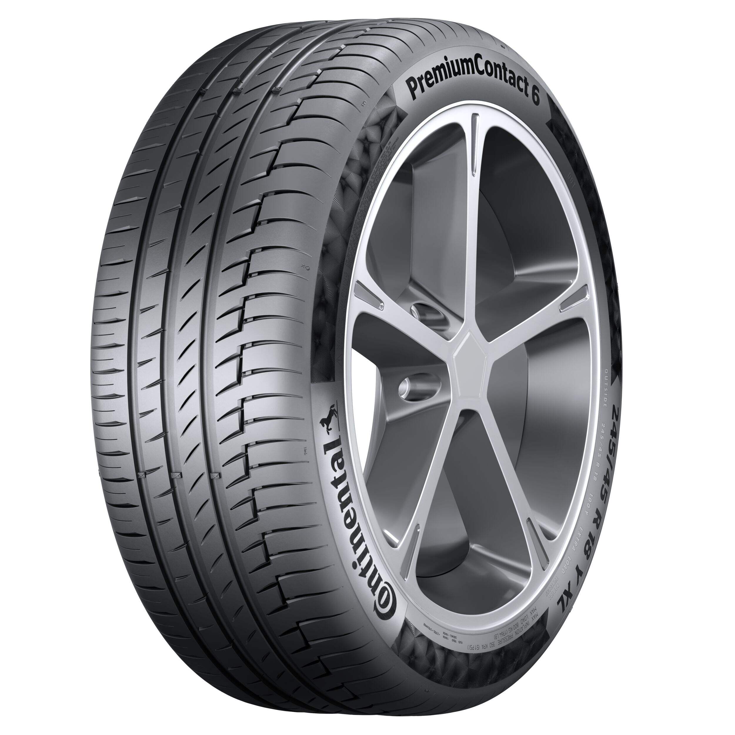 Pneu d'été Continental ContiSportContact 5 pour véhicules de performance Front_Three_Fourths_Angled_Left