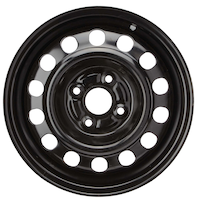 Jantes et roues en acier Direct Fit pour pneus d'hiver, noir lustré