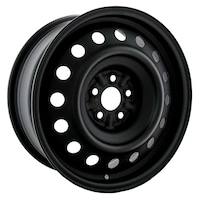 Envy Steel Wheel/Rim, Matte Black Front_Angled_Left
