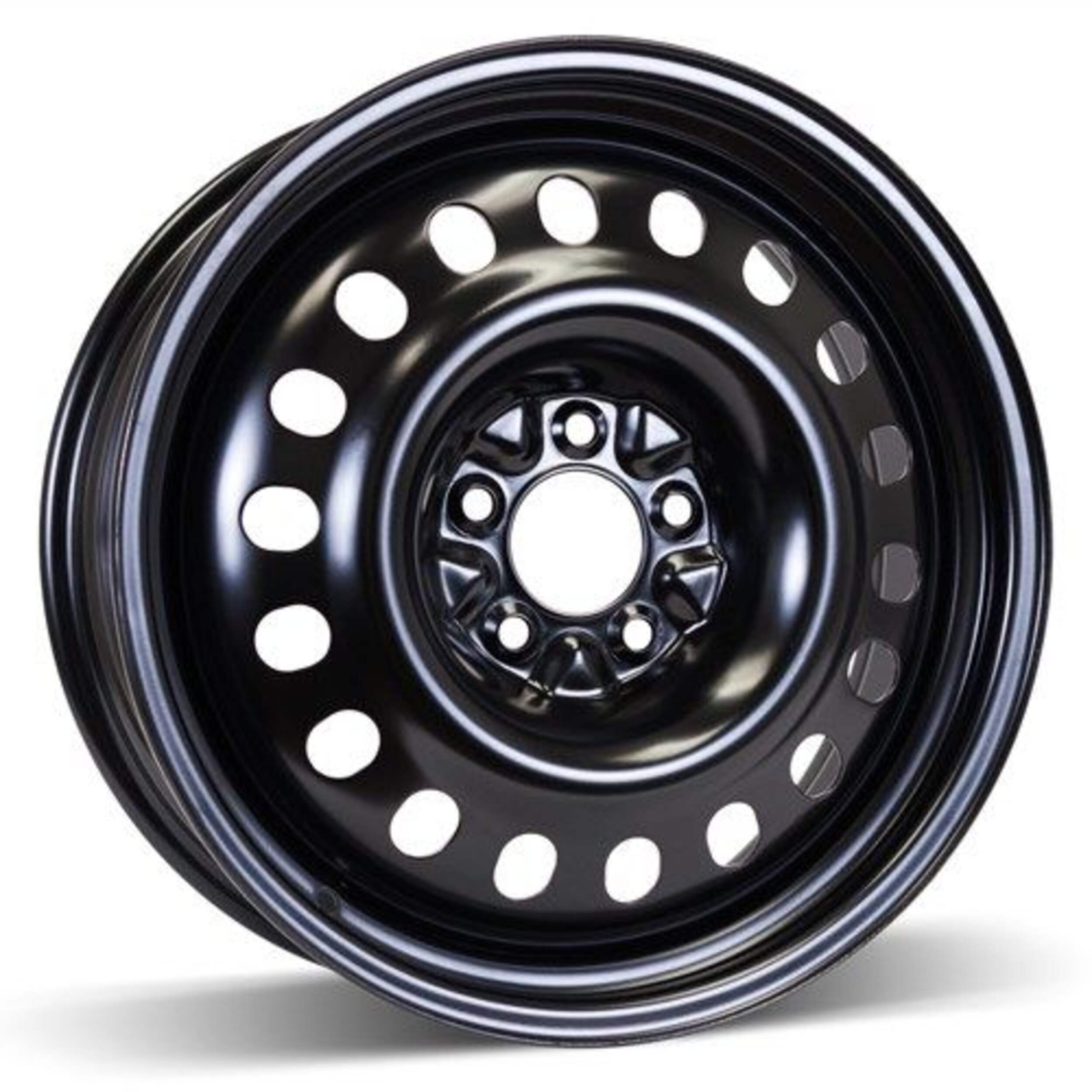 Roue en acier Macpek X7 poue automobile, noir Front_Angled_Left