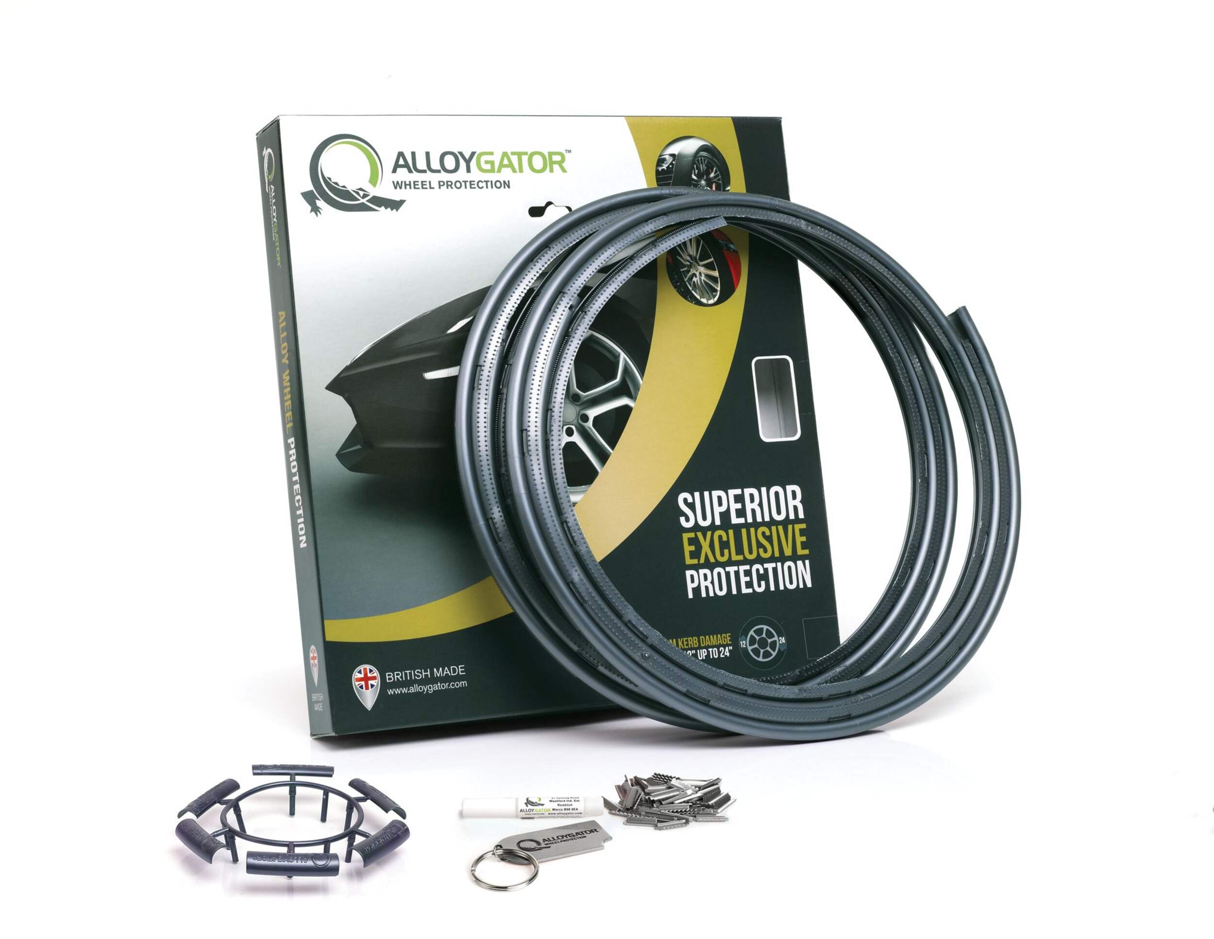 AlloyGator Graphite Wheel/Rim Guard 4-pk, Fits Wheels up to 24-in Composite_or_Mixed