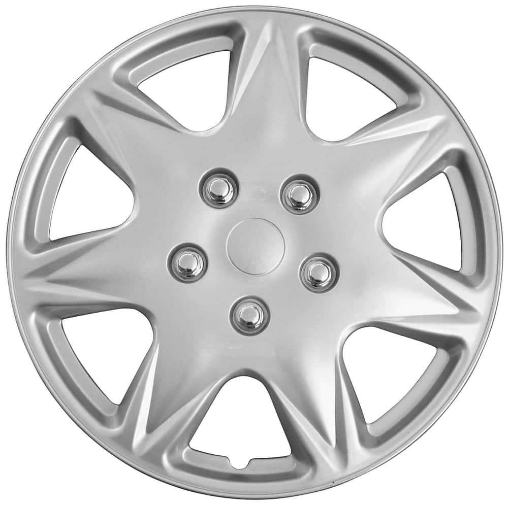 Drive Accessories KT915-17S/L ABS Silver 17 Plastic Wheel Cover Hubcap Pack of 4 