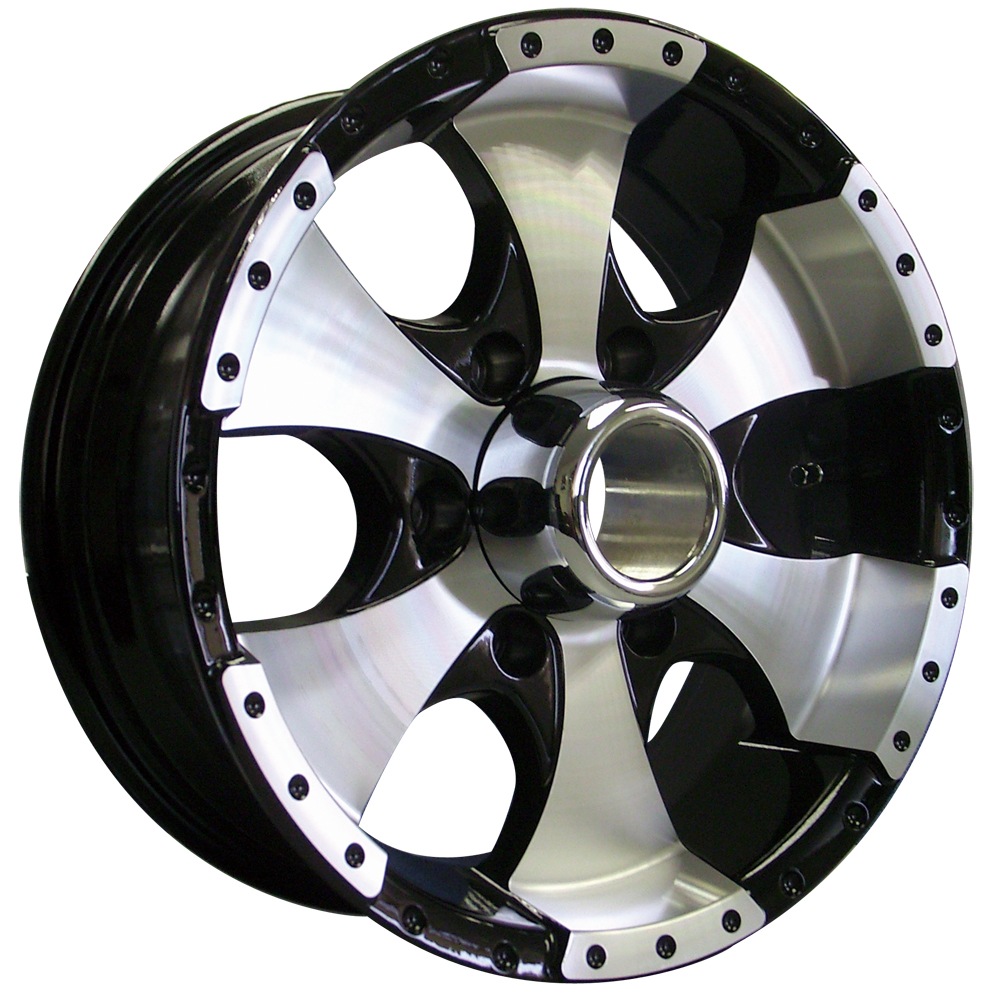 Roues de Remorque Trailer Wheels Style 136 Alloy Wheel/Rim, Black