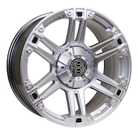 RSSW Krawler Alloy Wheel/Rim, Hyper Silver Front_Angled_Left