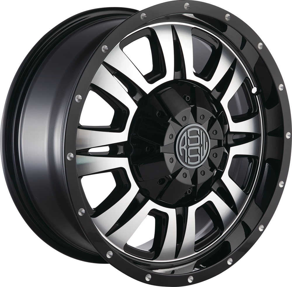RSSW Heritage Alloy Wheel/Rim, Gloss Black w/ Machined Face Canadian Tire