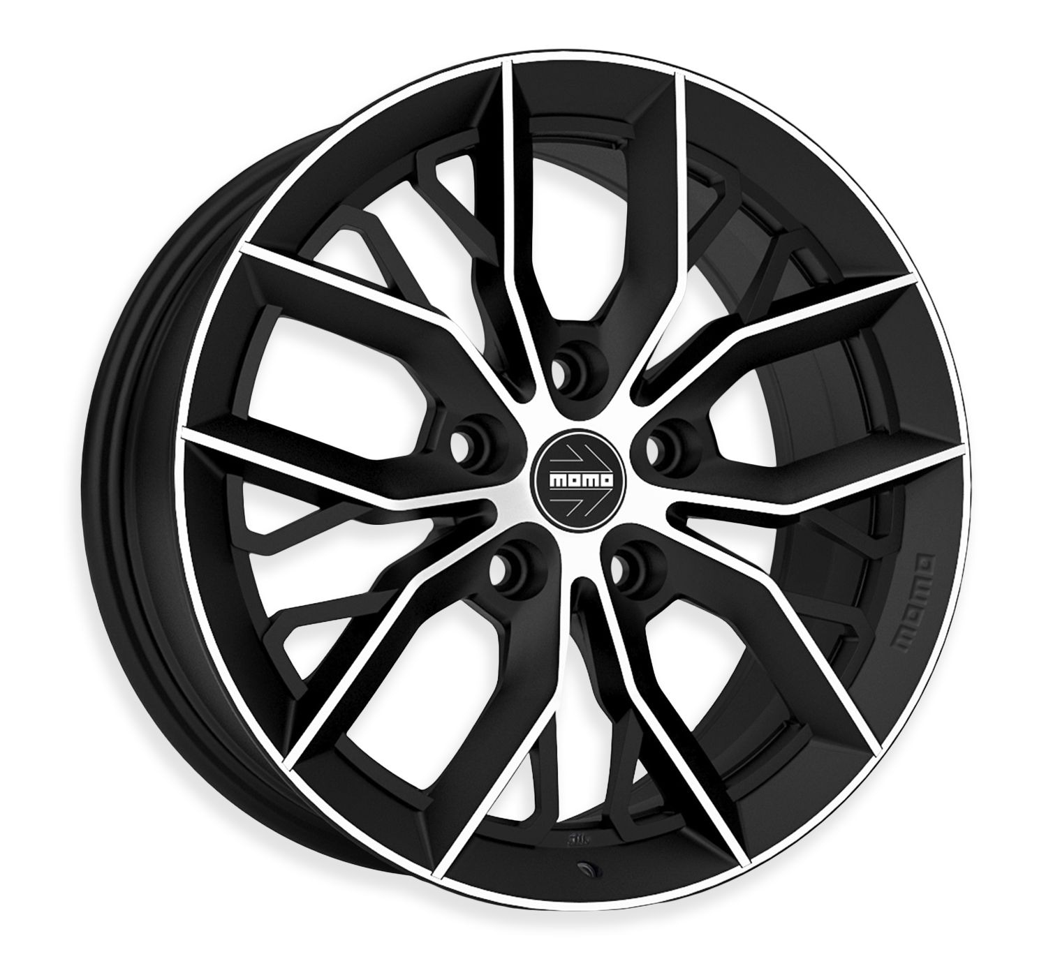 MOMO Massimo Alloy Wheel/Rim, Matte Black w/Diamond Cut | Canadian
