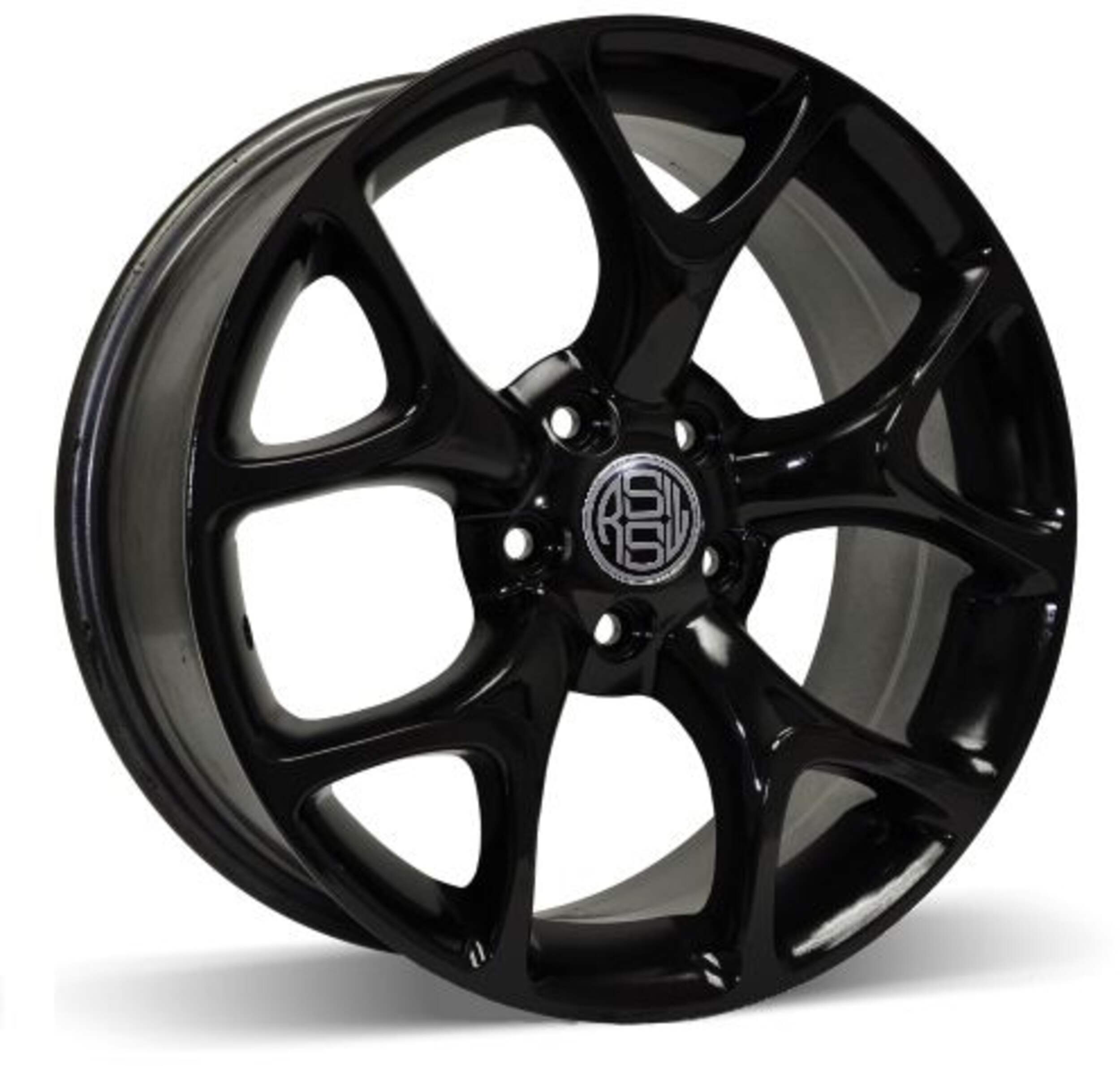 Roue et jante en alliage RSSW Aero, noir lustré (AZZ858AGB) Front_Angled_Left