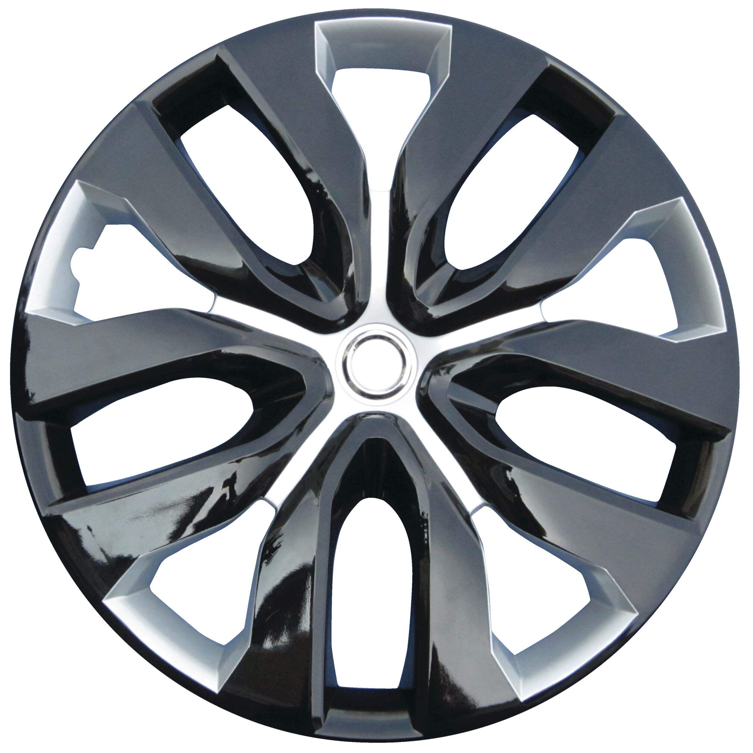 Enjoliveur de roue, 1052, noir et argent, 17 po, paq. 4 Side_Left