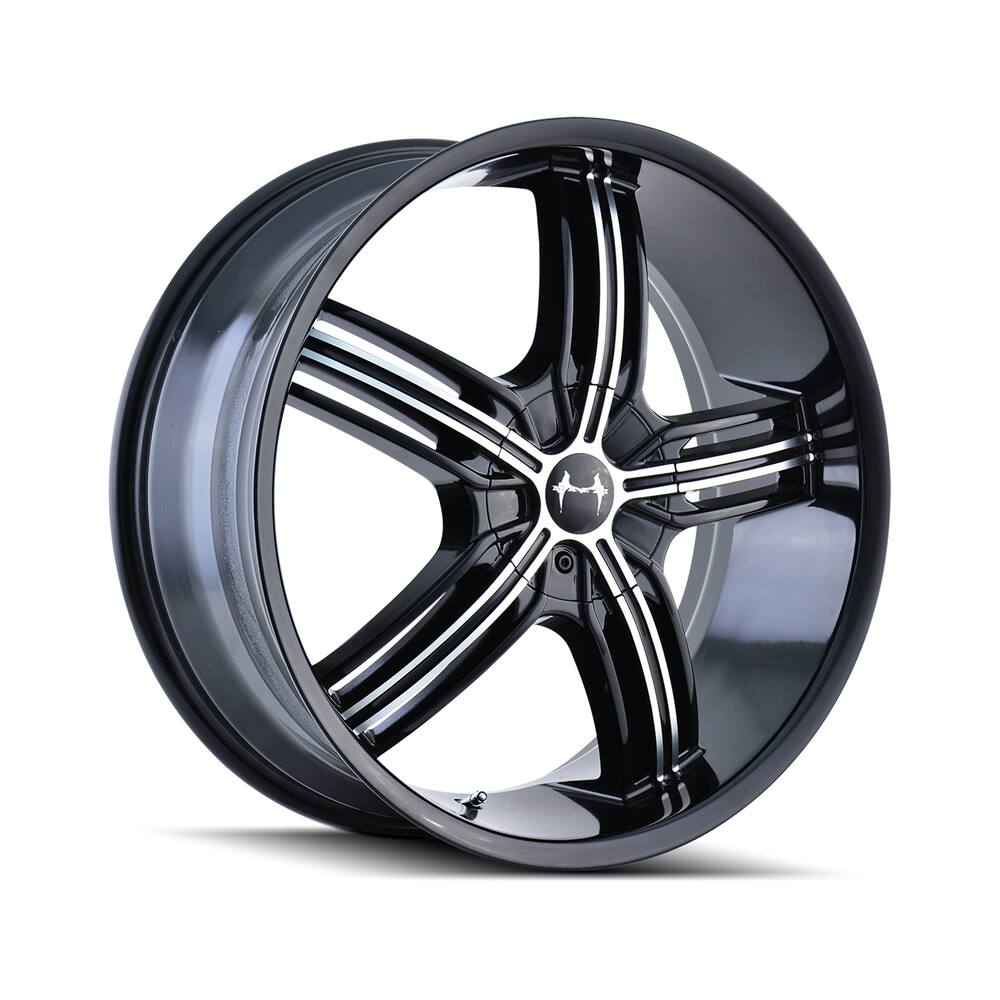 Mazzi Galaxy 365 C Alloy Wheel Rim, Black W Machined Face 