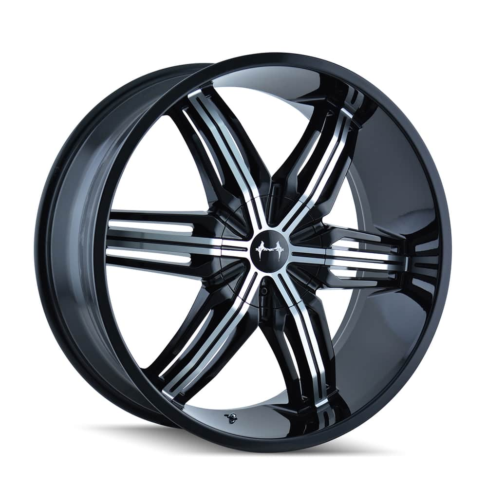 Mazzi Rush 792 C Alloy Wheel/Rim, Black w/Machined Face | Canadian Tire