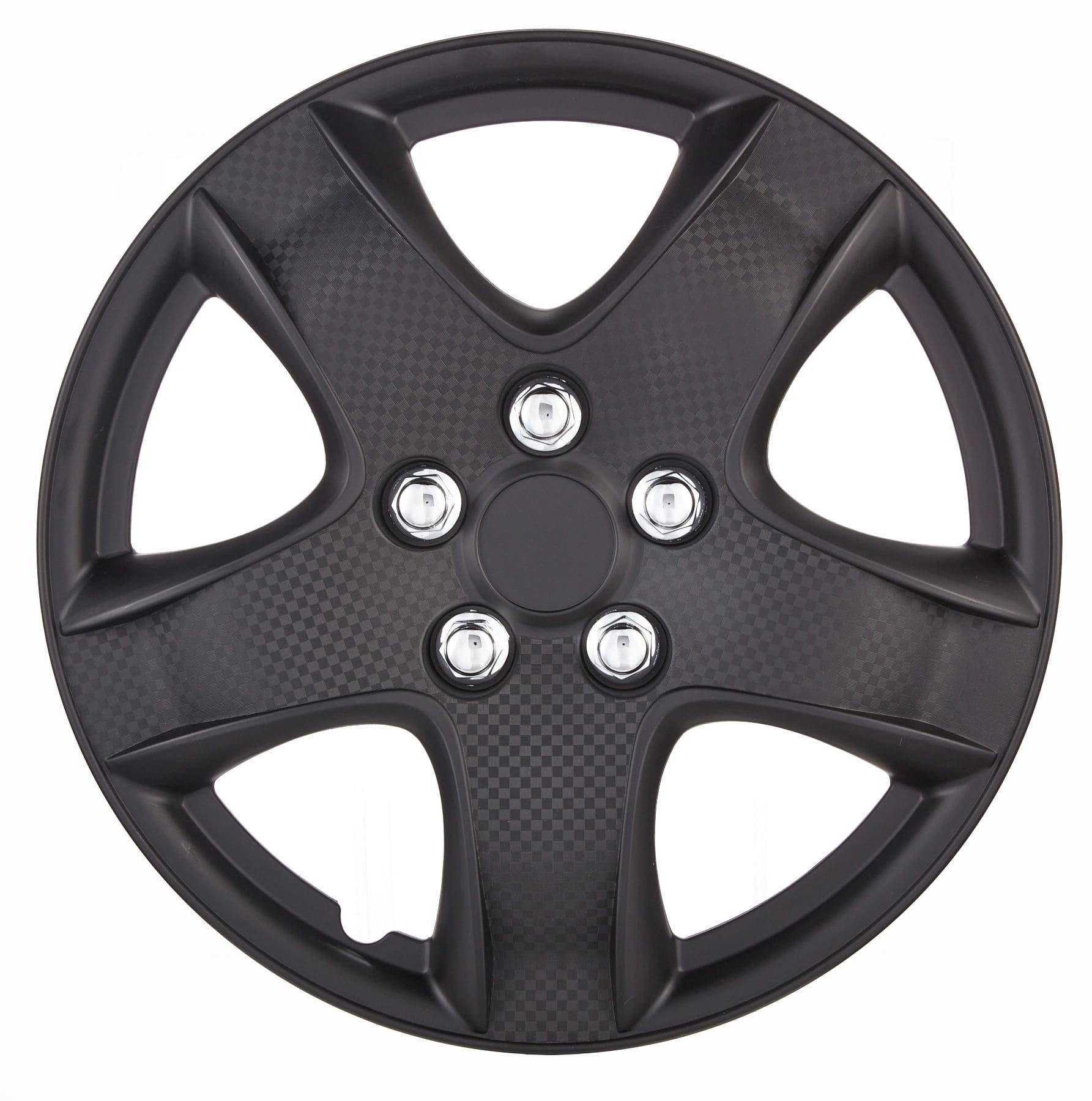 Drive/Style Nero Wheel Cover, Silver/Black, 17-in, 4-pk