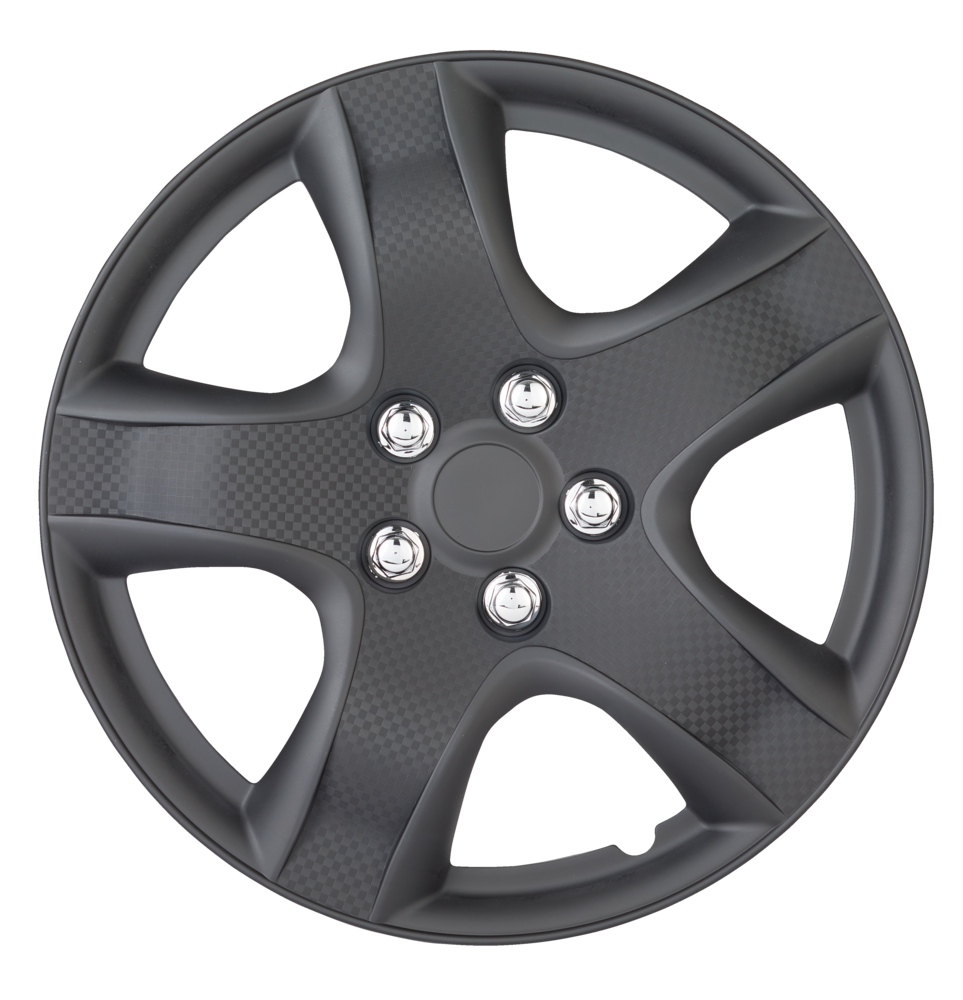 AutoTrends Wheel Cover, 998, Matte Black, 16in, 4pk Canadian Tire