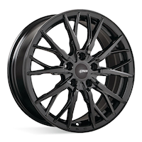 CRW GT1 Alloy Wheel for Passenger & CUV, Gloss Black Front_Angled_Left