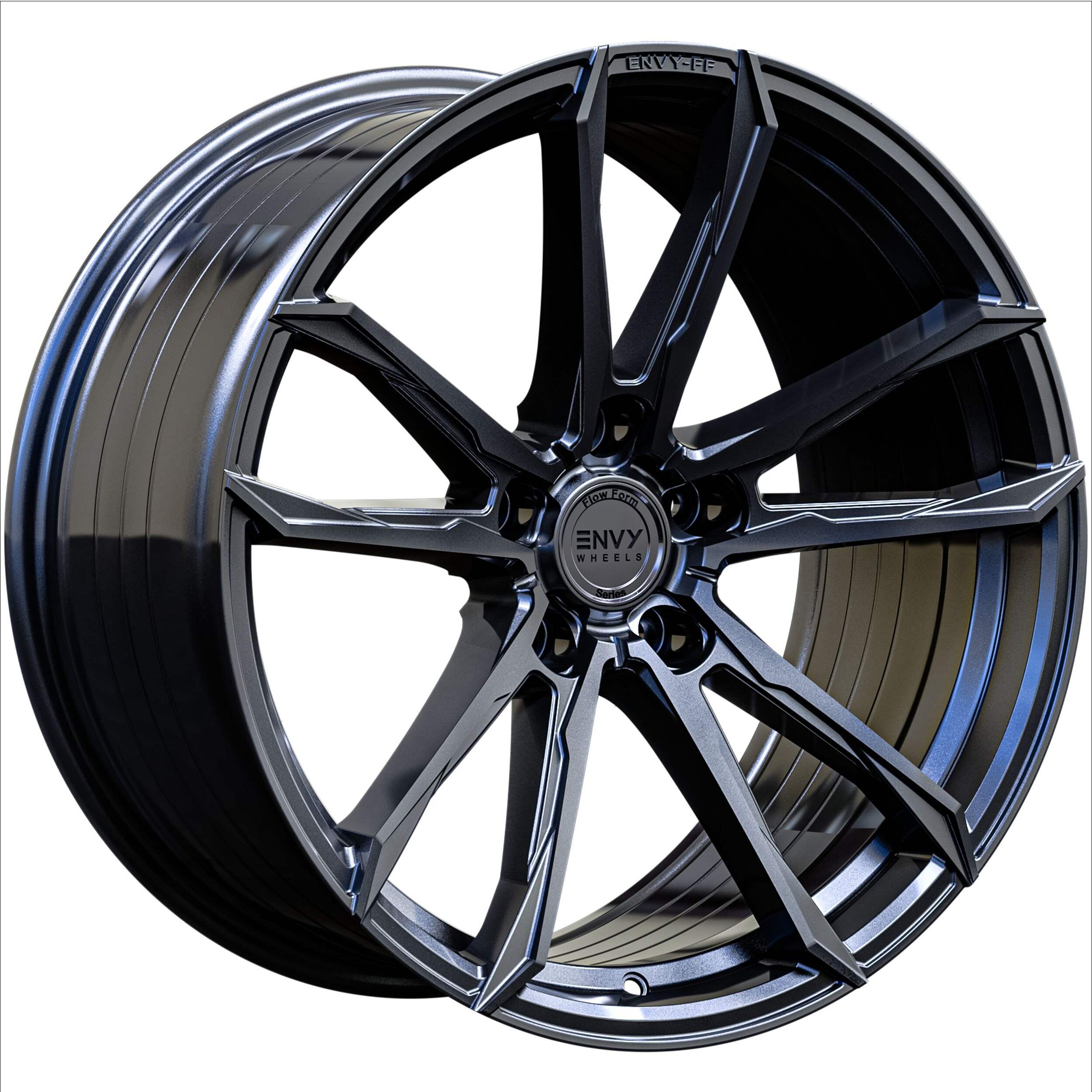 Envy FF-1 Alloy Wheel, Dark Gloss Gunmetal Front_Angled_Left