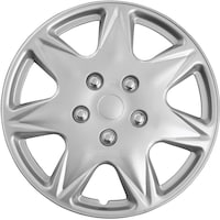 AutoTrends Wheel Cover, 915, Silver/Lacquer, 16-in, 4-pk Side_Left