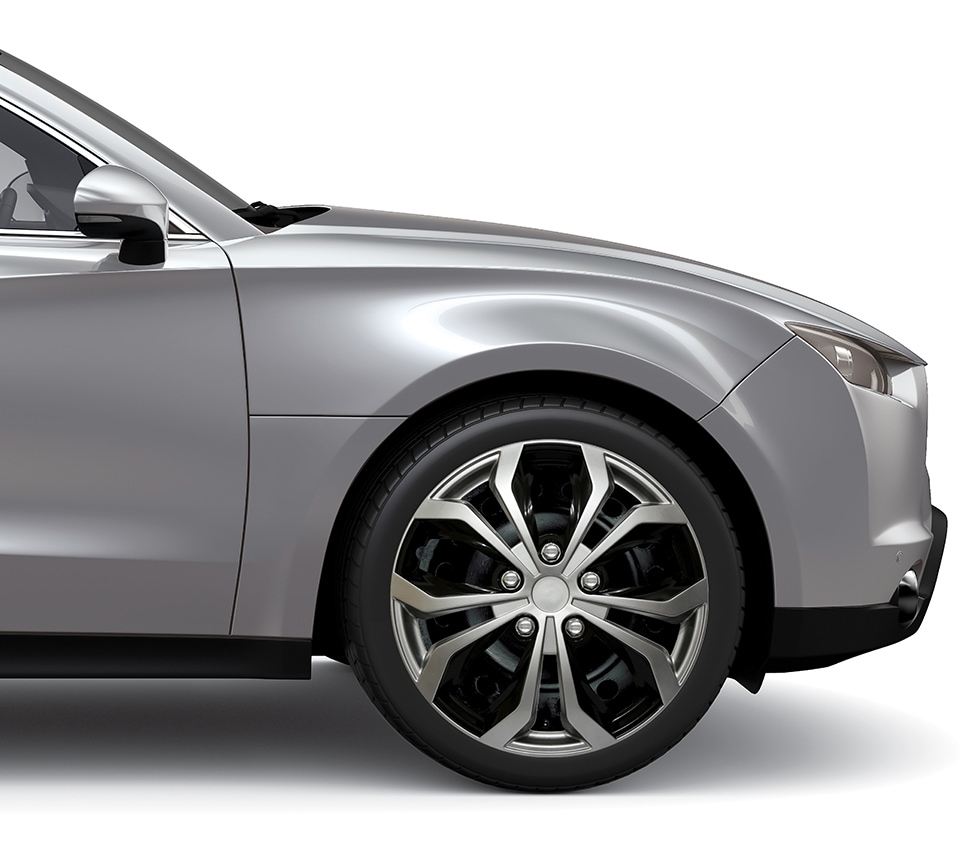 AutoTrends Shaft Wheel Cover, Silver/Black, 18in, 4pk Canadian Tire