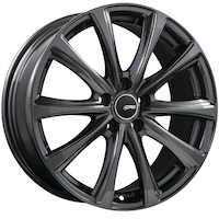 CRW GT2 Alloy Wheel for Passenger Car & CUV, Gloss Gunmetal Front_Angled_Left