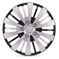 AutoTrends Wheel Cover/Hub Cap, Silver/Black SE, 17-in, 4-pk Side_Left