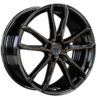 Envy FF-1 Alloy Wheel, Gloss Black with Machined Face Front_Angled_Left