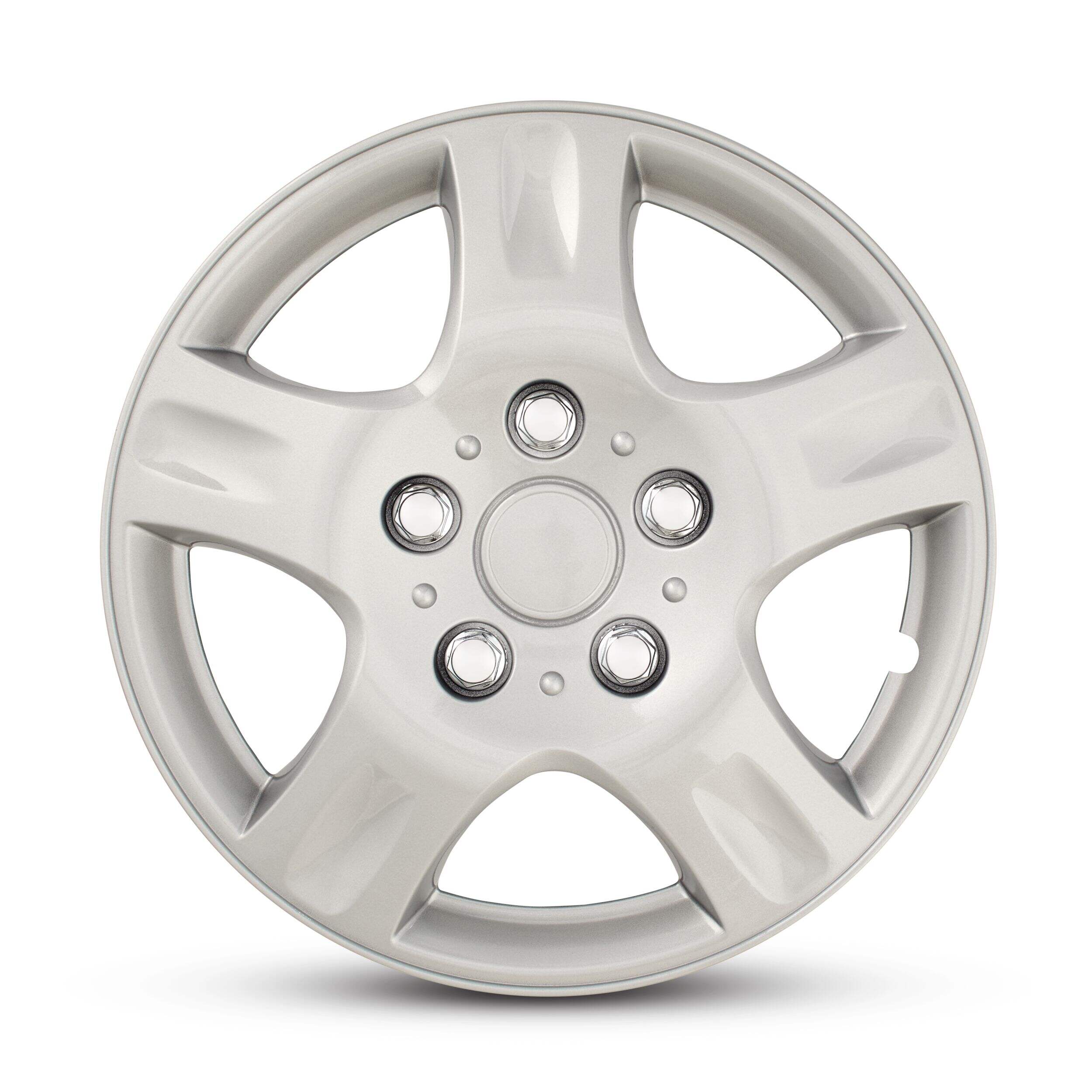 Enjoliveur de roue AutoTrends, argent, 14 po, paq. 4 Side_Left