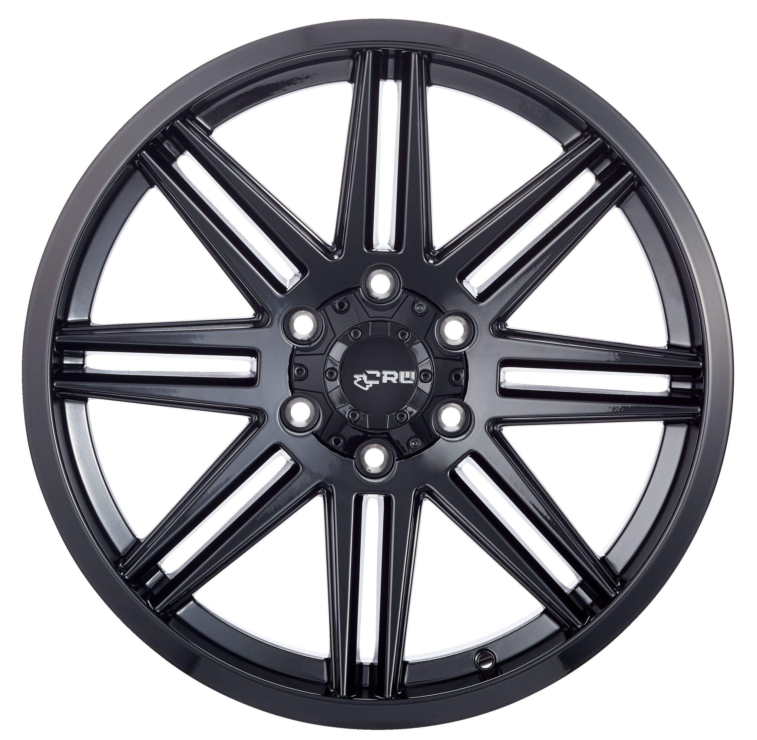 CRW GTX Alloy Truck/SUV Wheel, Gloss Black Side_Left