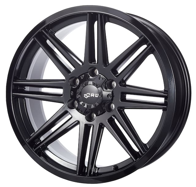 Crw Gtx Alloy Truck Wheel, Gloss Black 