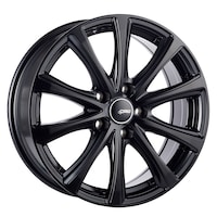 CRW GT2 Alloy Wheel for Passenger Car & CUV, Satin Black Front_Angled_Left