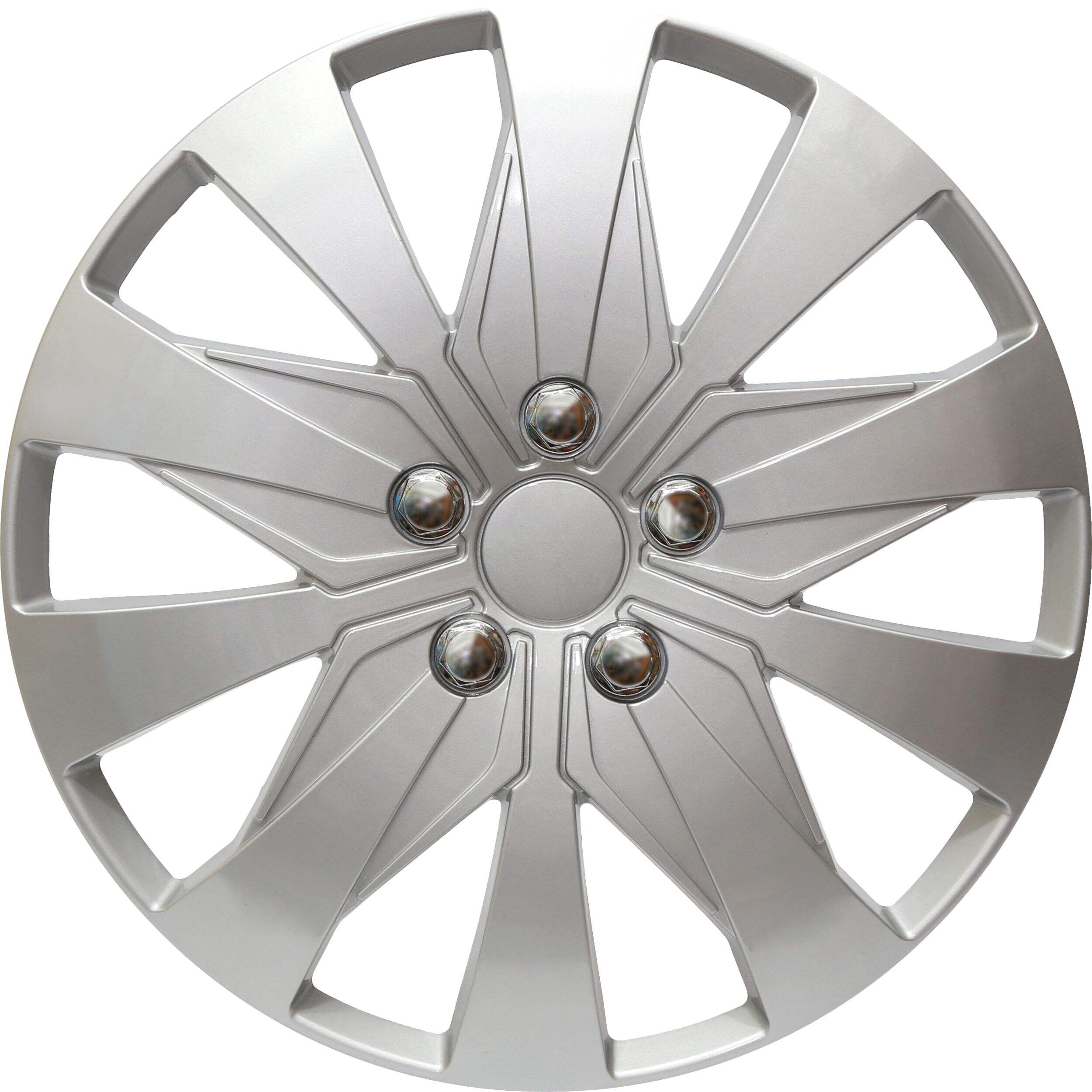 Enjoliveur AutoTrends, argent, 17 po, paq. 4 Front_Flat