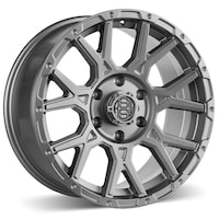 RSSW Strike Truck Alloy Wheel/Rim, Matte Gun Metal Front_Angled_Left